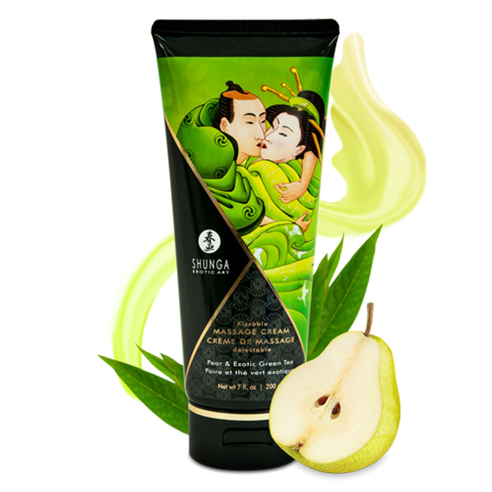 SHUNGA KISSABLE MASSAGE CREAM PEAR EXOTIC GREEN TEA