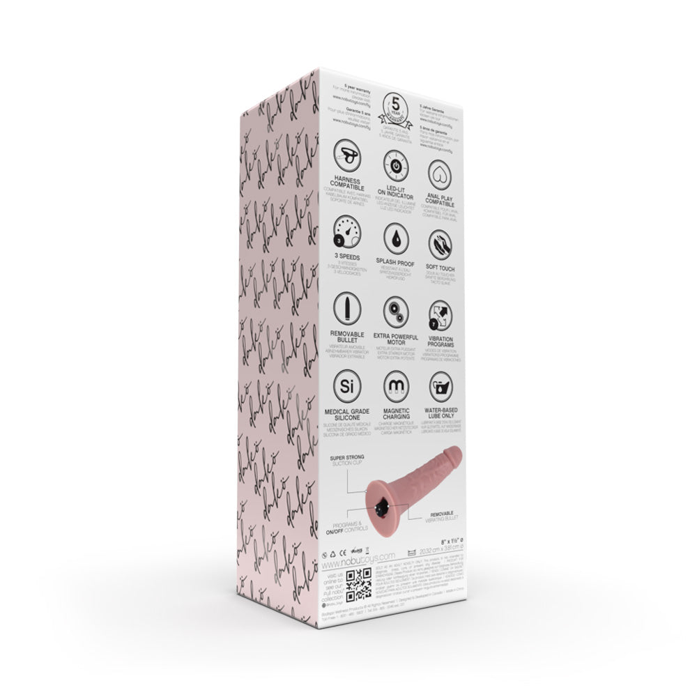 Realistic Vibrating Dong with Removable Bullet – Nobü Dako Medium