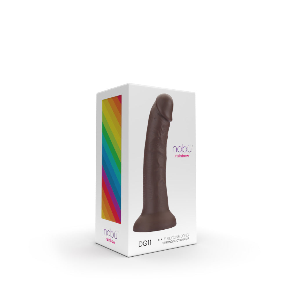 Silicone Dong with Suction Cup – Nobü Rainbow DG11