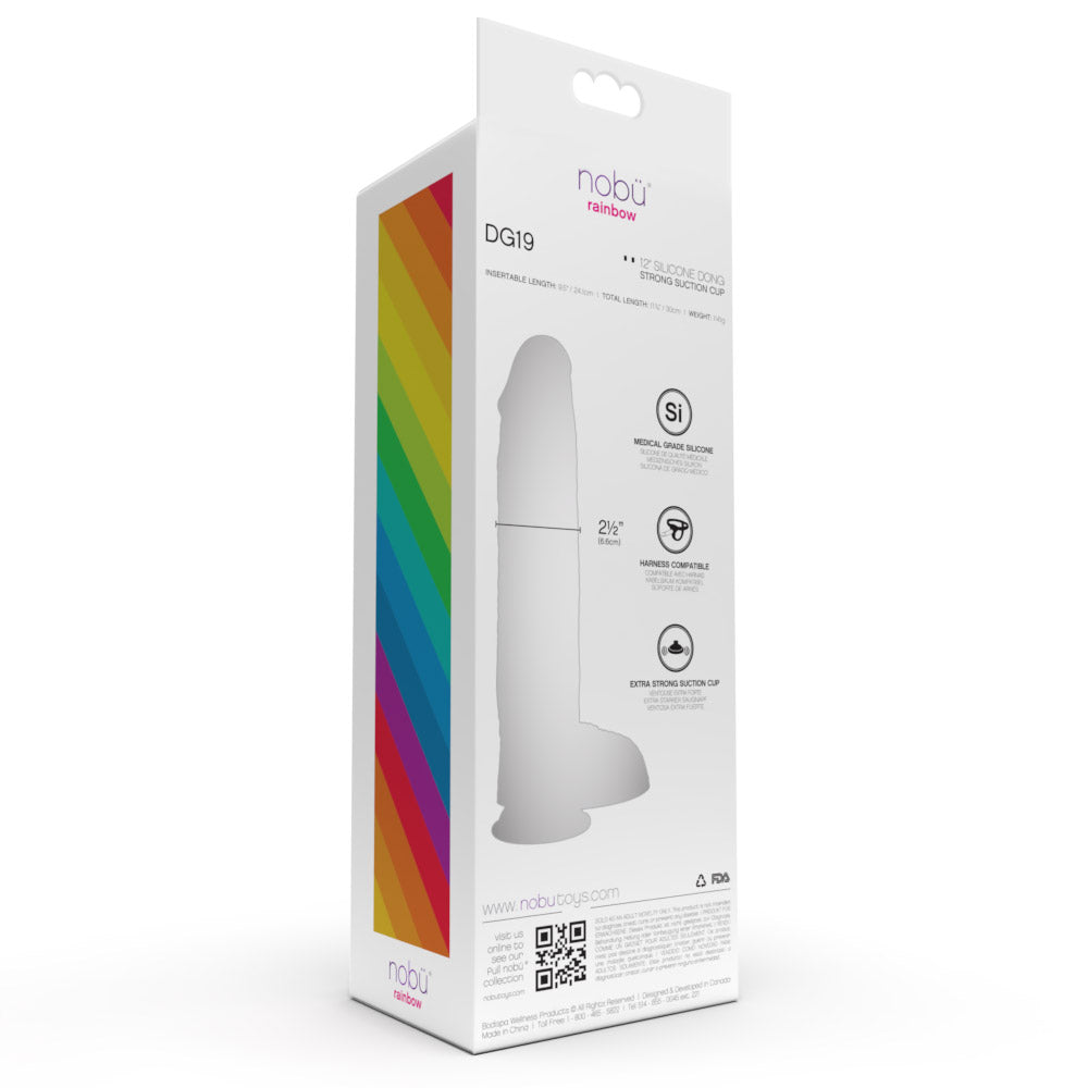 Realistic Suction Cup 12" Dildo - Nobu DG19
