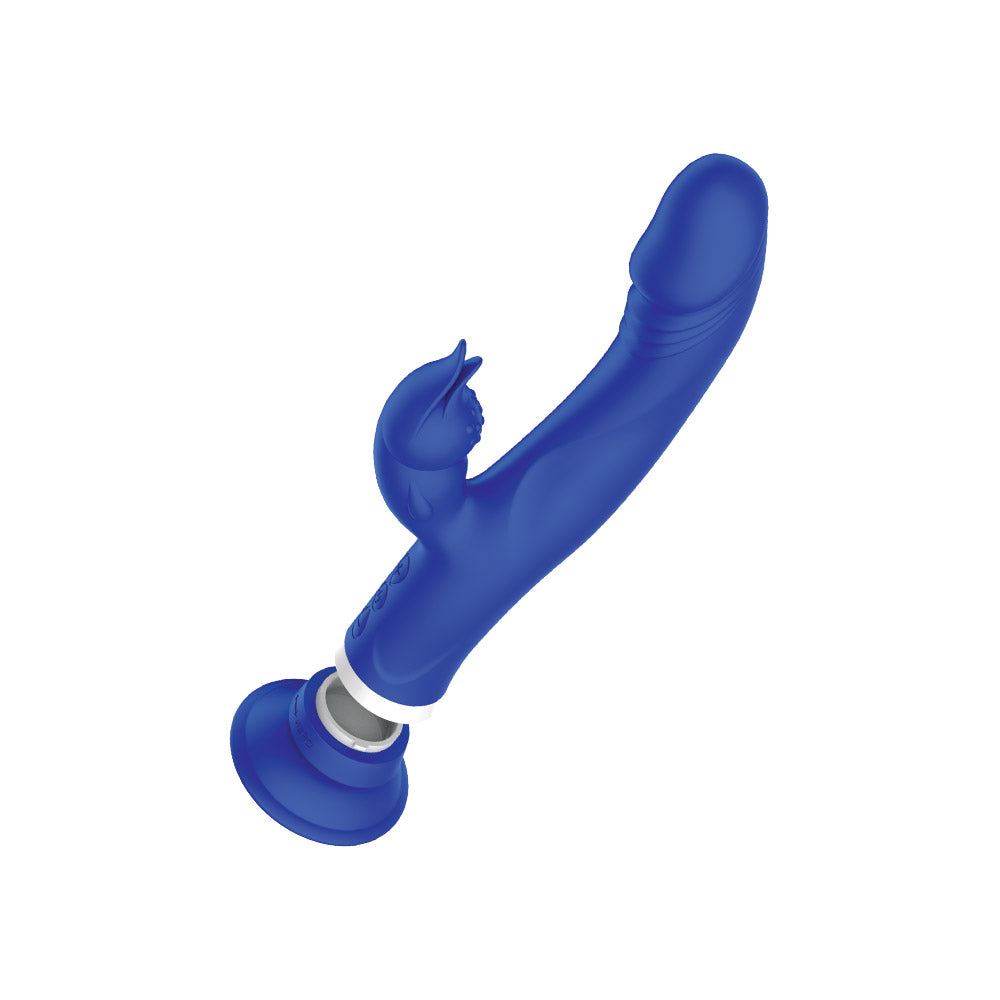 Dual Vibrator with Suction Cup – Nobü Essentials Qasi Blue