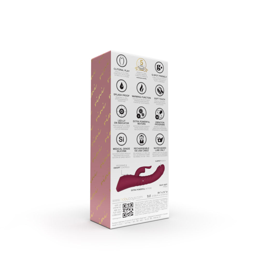 Thrusting Rabbit Vibrator – Nobü Essentials Rini Wine
