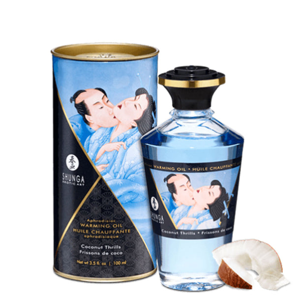 Warming Massage Oil – Shunga Coconut Thrills 3.5 oz
