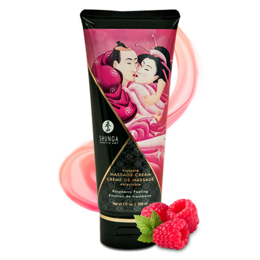 SHUNGA KISSABLE MASSAGE CREAM – RASPBERRY FEELING