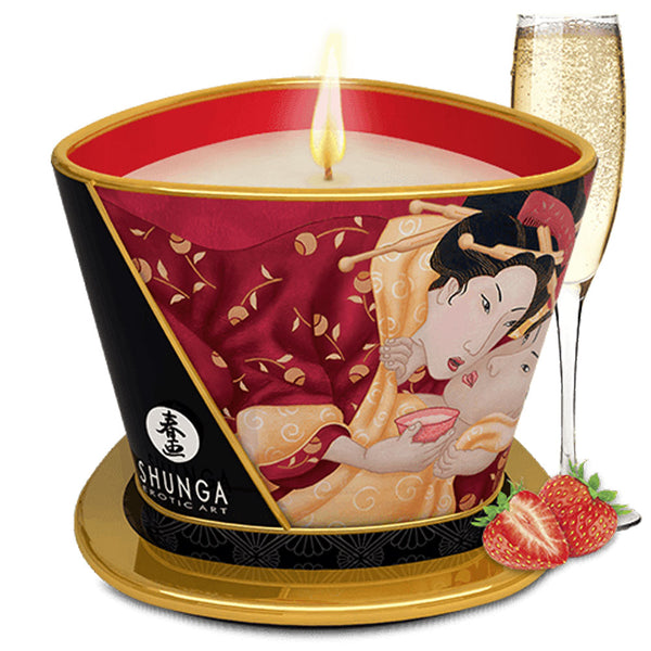 Massage Candle – Shunga Sparkling Strawberry Wine 5.7oz