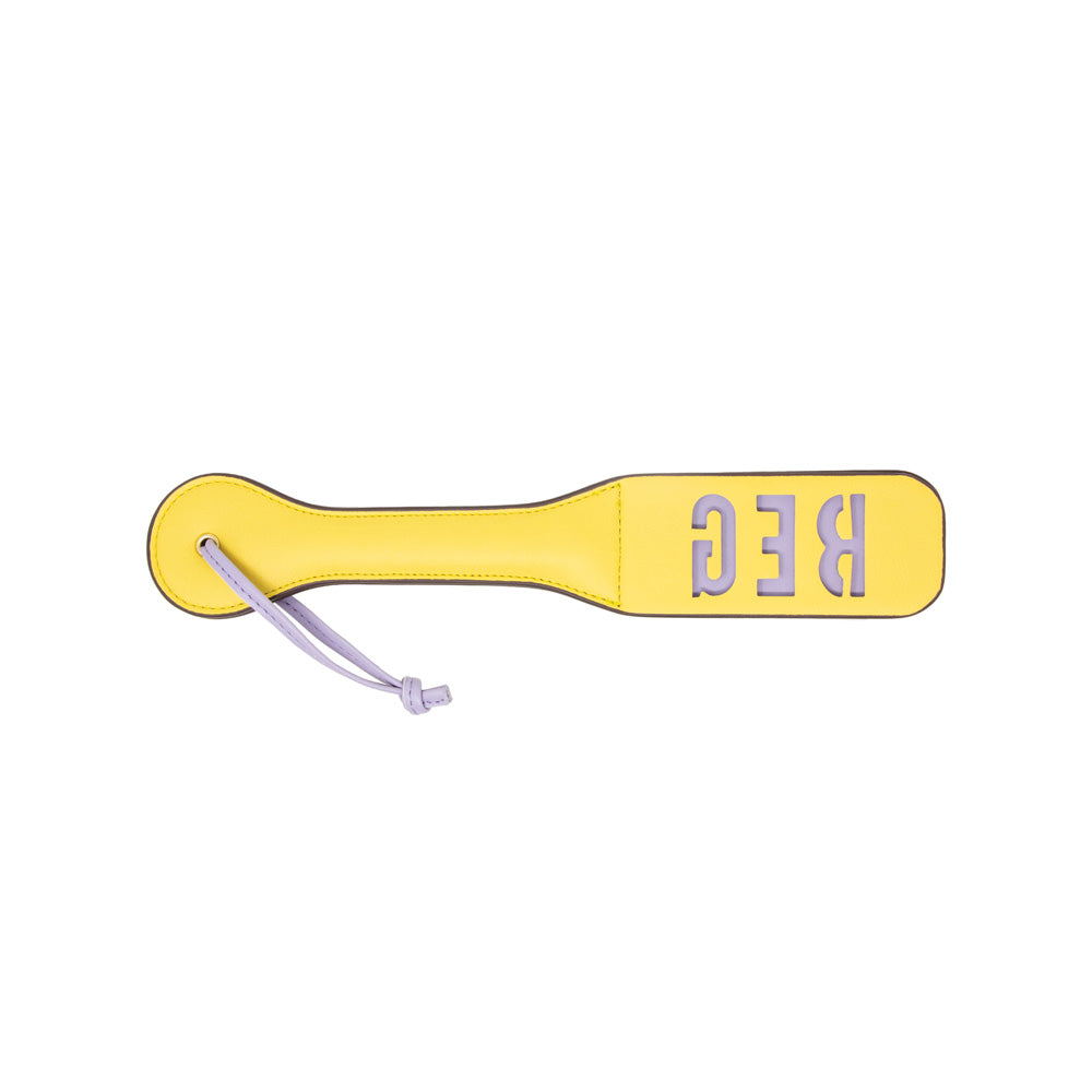 Imprint Impact Paddle – BEG – Nobü Fetish Yellow/Purple