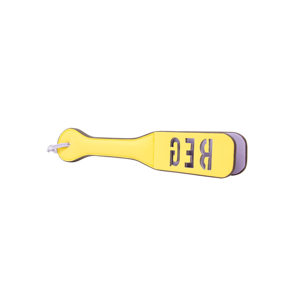 Imprint Impact Paddle – BEG – Nobü Fetish Yellow/Purple