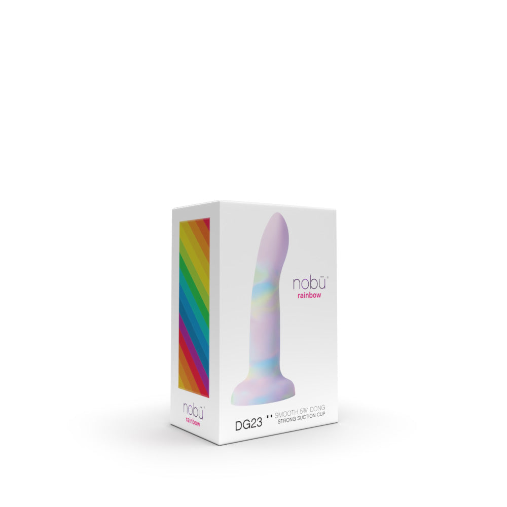 Small Silicone Dildo with Suction Cup – Nobü Rainbow DG23 Lilac Tie-Dye