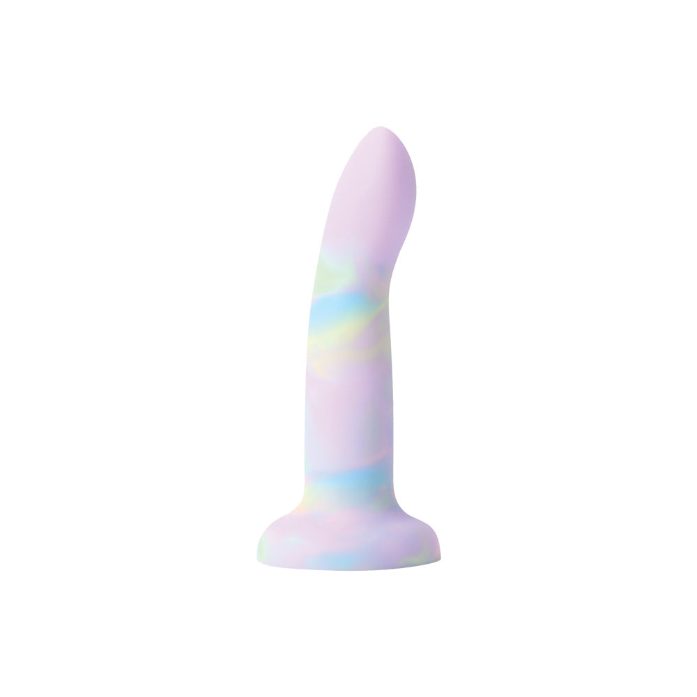 Small Silicone Dildo with Suction Cup – Nobü Rainbow DG23 Lilac Tie-Dye