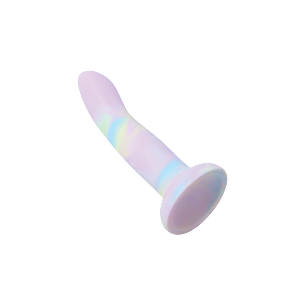 Small Silicone Dildo with Suction Cup – Nobü Rainbow DG23 Lilac Tie-Dye