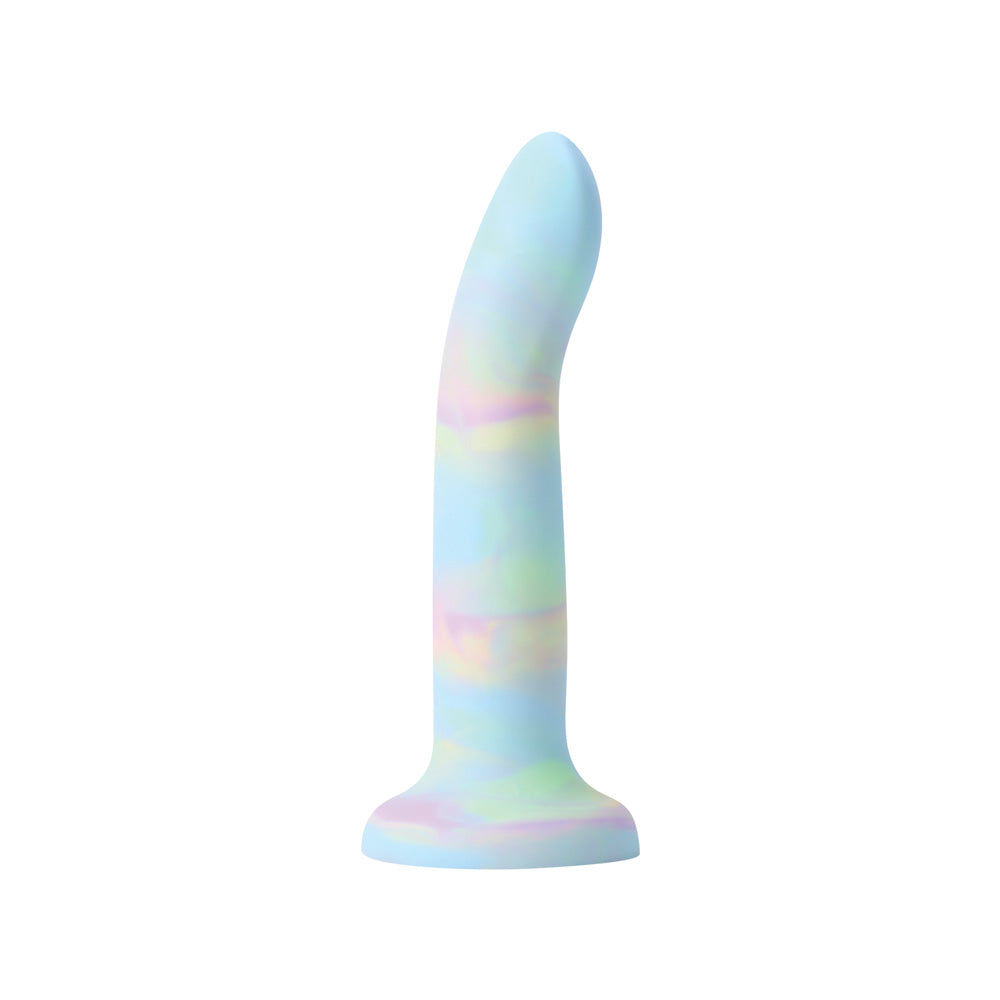 Large Silicone Dildo with Suction Cup – Nobü Rainbow DG25 Blue Tie-Dye