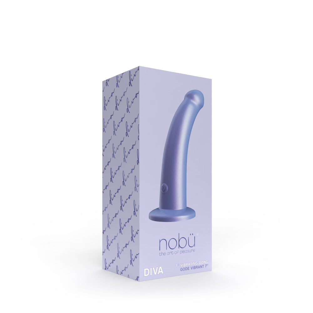 Curved Vibrating Dildo with Suction Cup – Nobü Diva