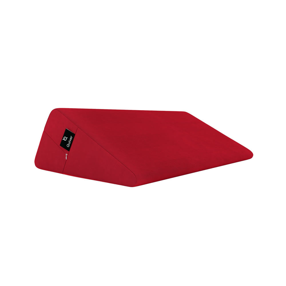Positioning pillow – Quiver Edge Wedge Velvet Cherry