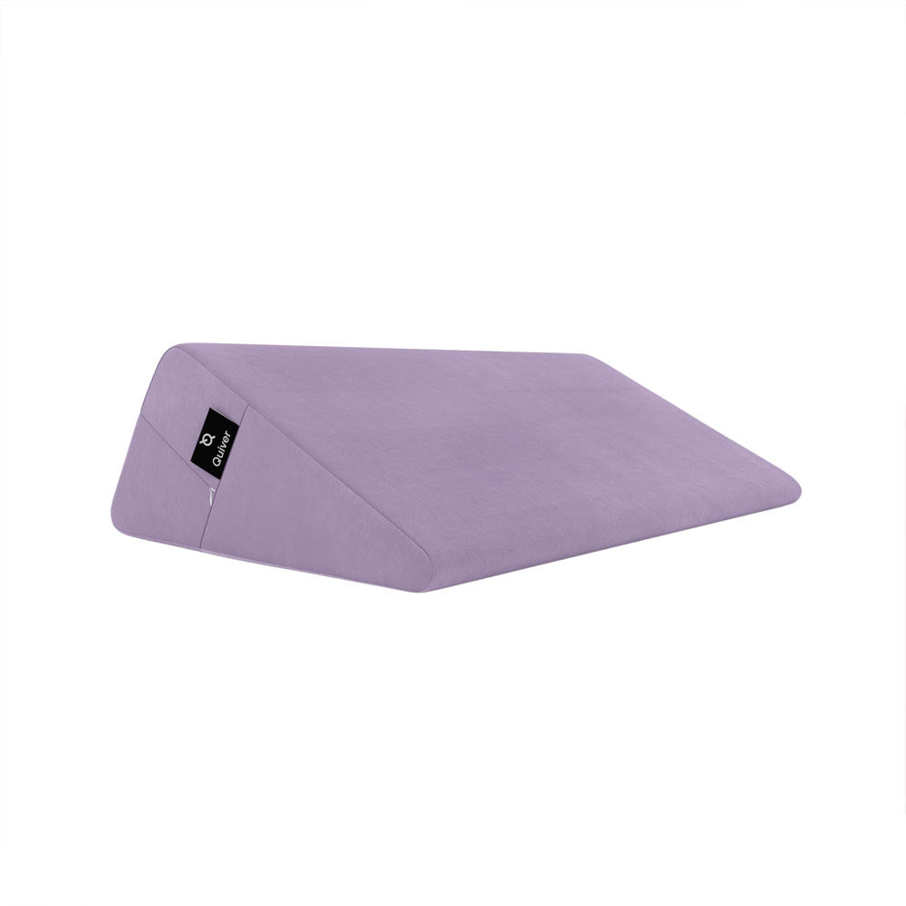 Positioning Pillow – Quiver Edge Wedge Velvet Lavender