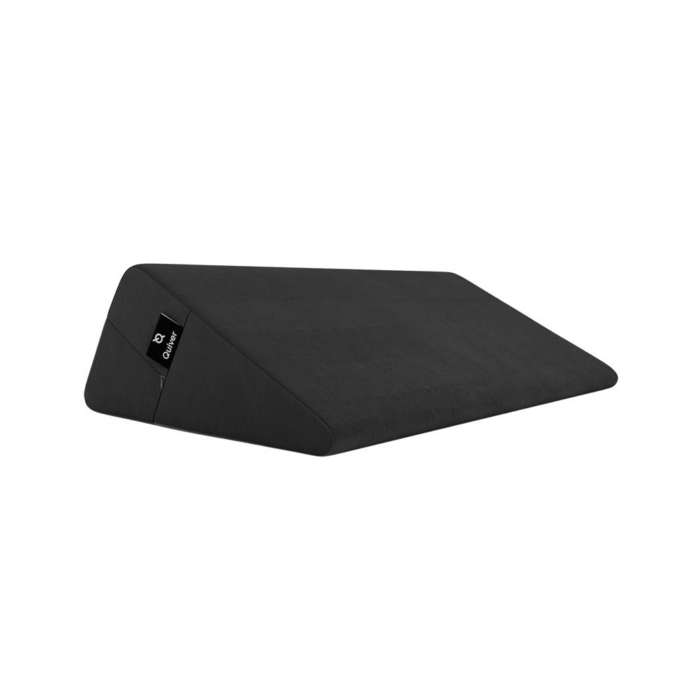 Positioning pillow – Quiver Edge Wedge Velvet Midnight Black