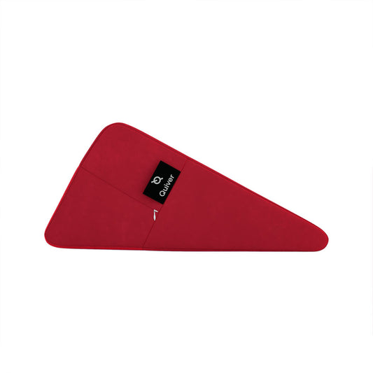 Positioning pillow – Quiver Edge Wedge Velvet Cherry