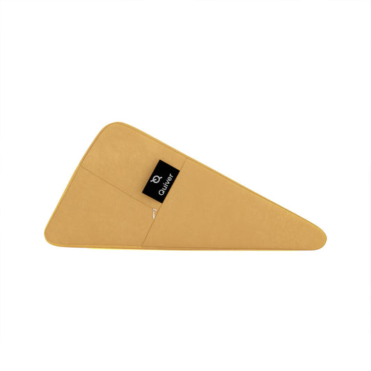 Positioning Pillow – Quiver Edge Wedge Velvet Mango