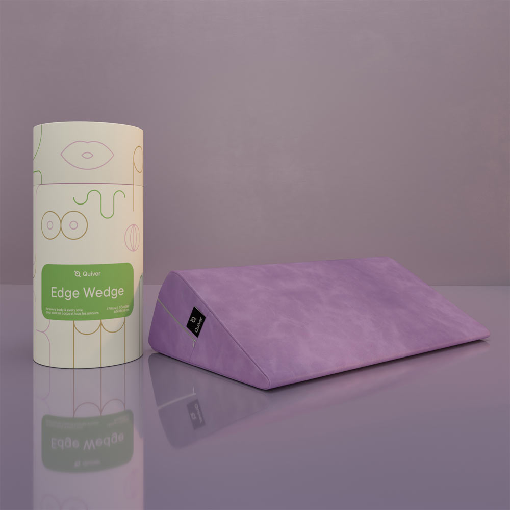 Positioning pillow – Quiver Edge Wedge Vegan Leather Lavender