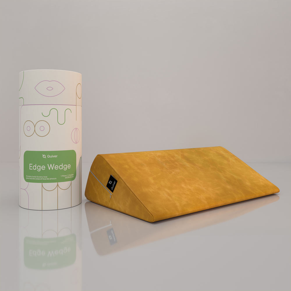 Positioning pillow – Quiver Edge Wedge Vegan Leather Mango