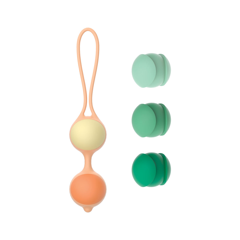 Kegel Training Kit – Nobü Essentials Kiki Coral & Green