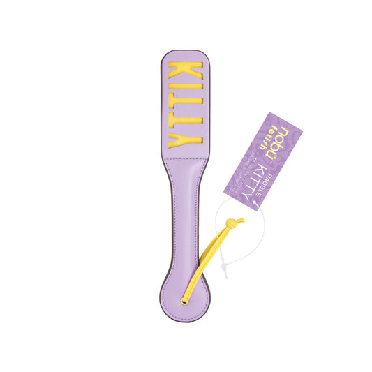 Imprint Impact Paddle – KITTY – Nobü Fetish Purple/Yellow