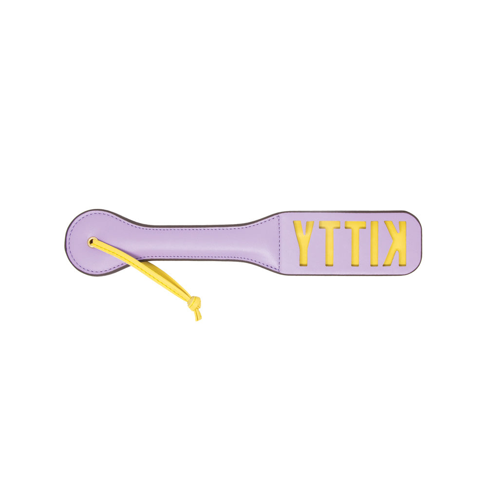 Imprint Impact Paddle – KITTY – Nobü Fetish Purple/Yellow