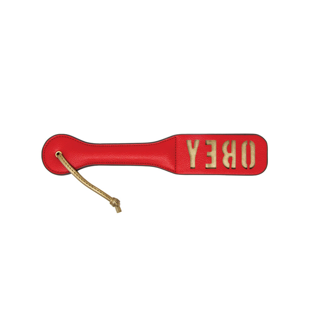 Imprint Impact Paddle – OBEY – Nobü Fetish Red/Gold