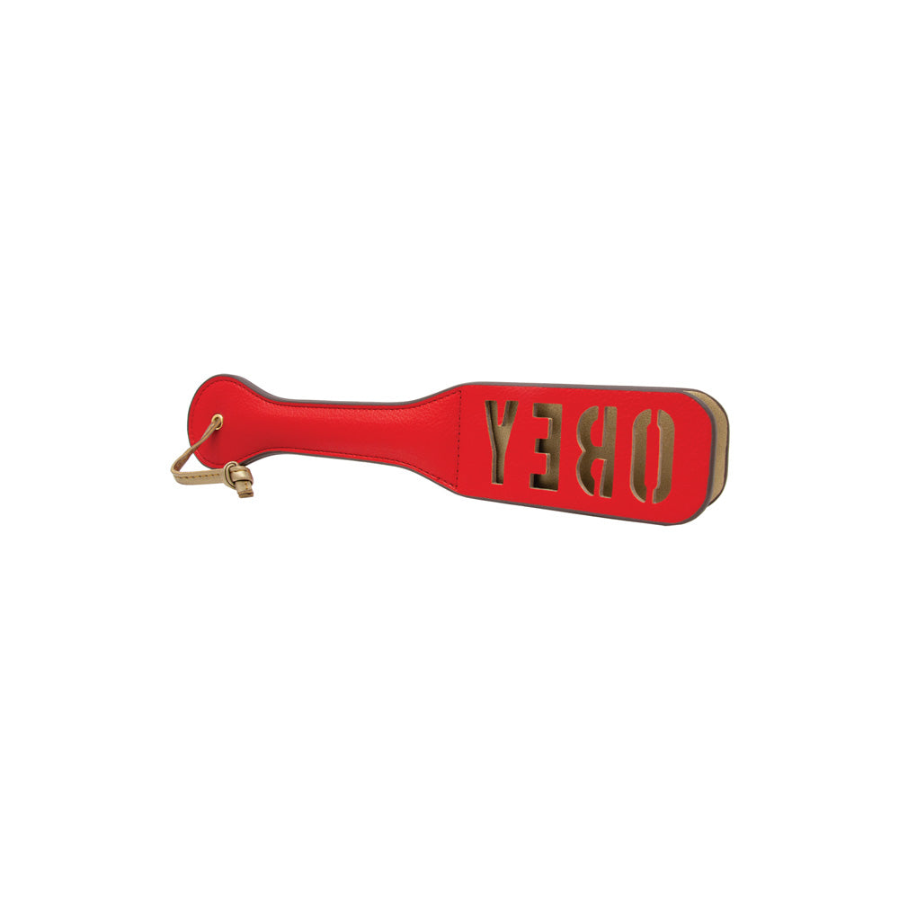 Imprint Impact Paddle – OBEY – Nobü Fetish Red/Gold