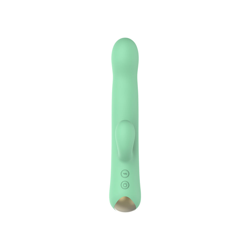 Dual Vibrator with Rotating Tip – Nobü Essentials Olli Green