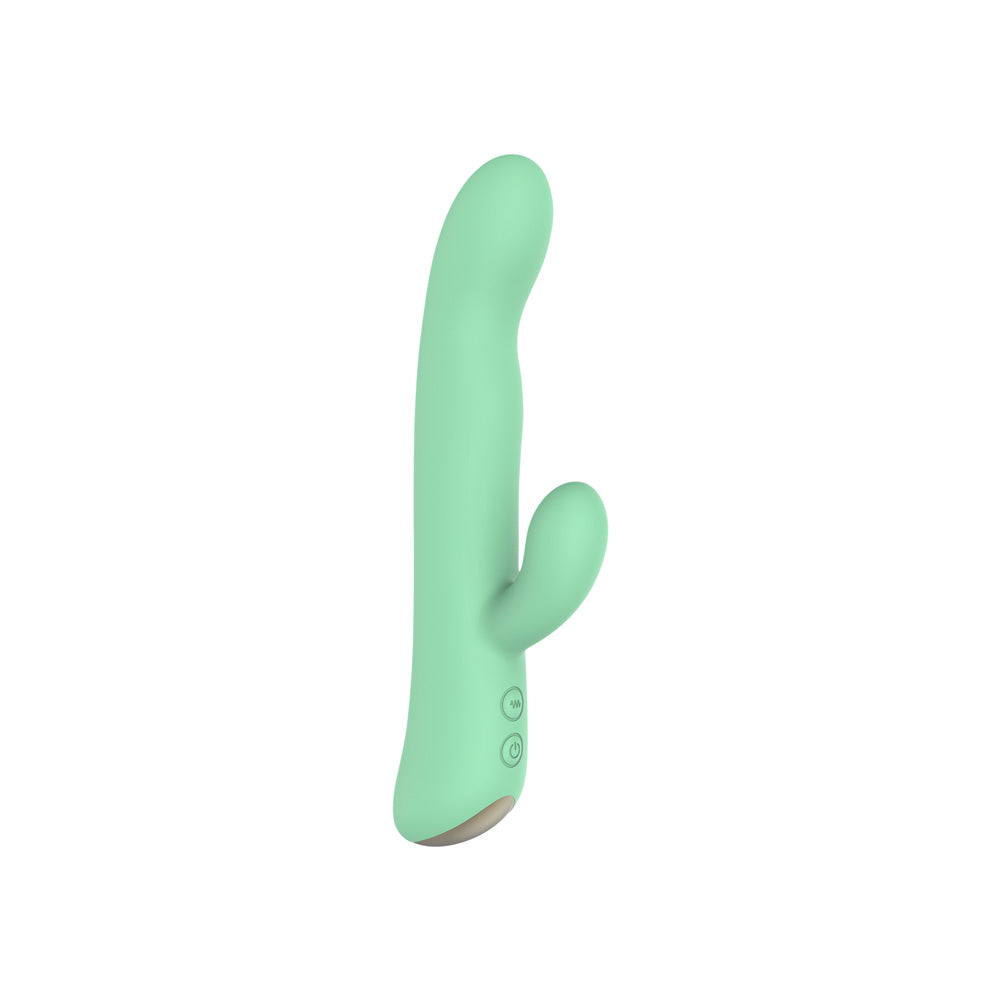 Dual Vibrator with Rotating Tip – Nobü Essentials Olli Green