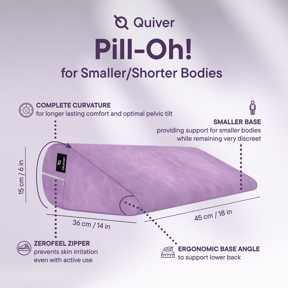 Positioning pillow – Quiver Pill-Oh! Vegan Leather Lavender