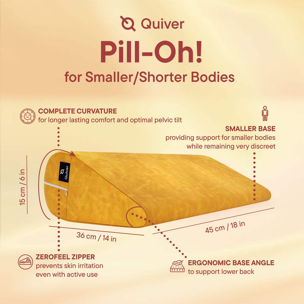 Positioning pillow – Quiver Pill-Oh! Vegan Leather Mango