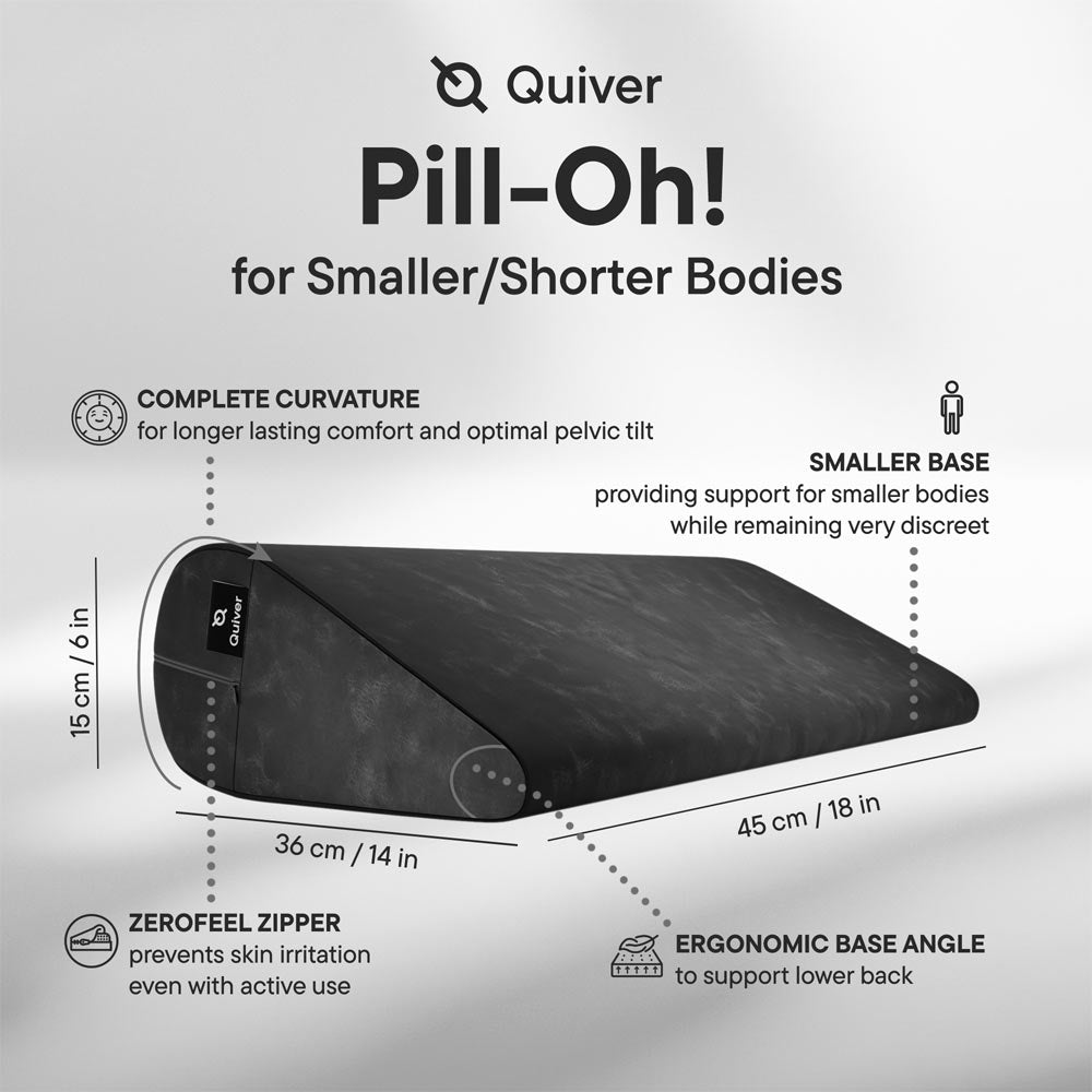 Positioning pillow – Quiver Pill-Oh! Vegan Leather Midnight Black
