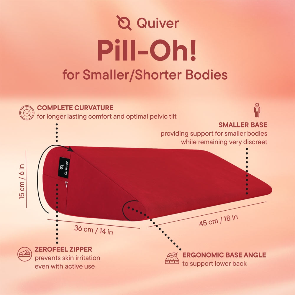 Positioning pillow – Quiver Pill-Oh! Velvet Cherry