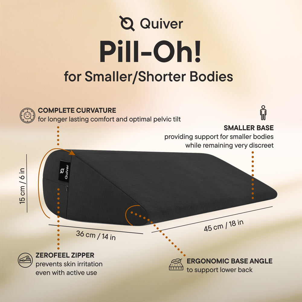 Positioning pillow – Quiver Pill-Oh! Velvet Midnight Black