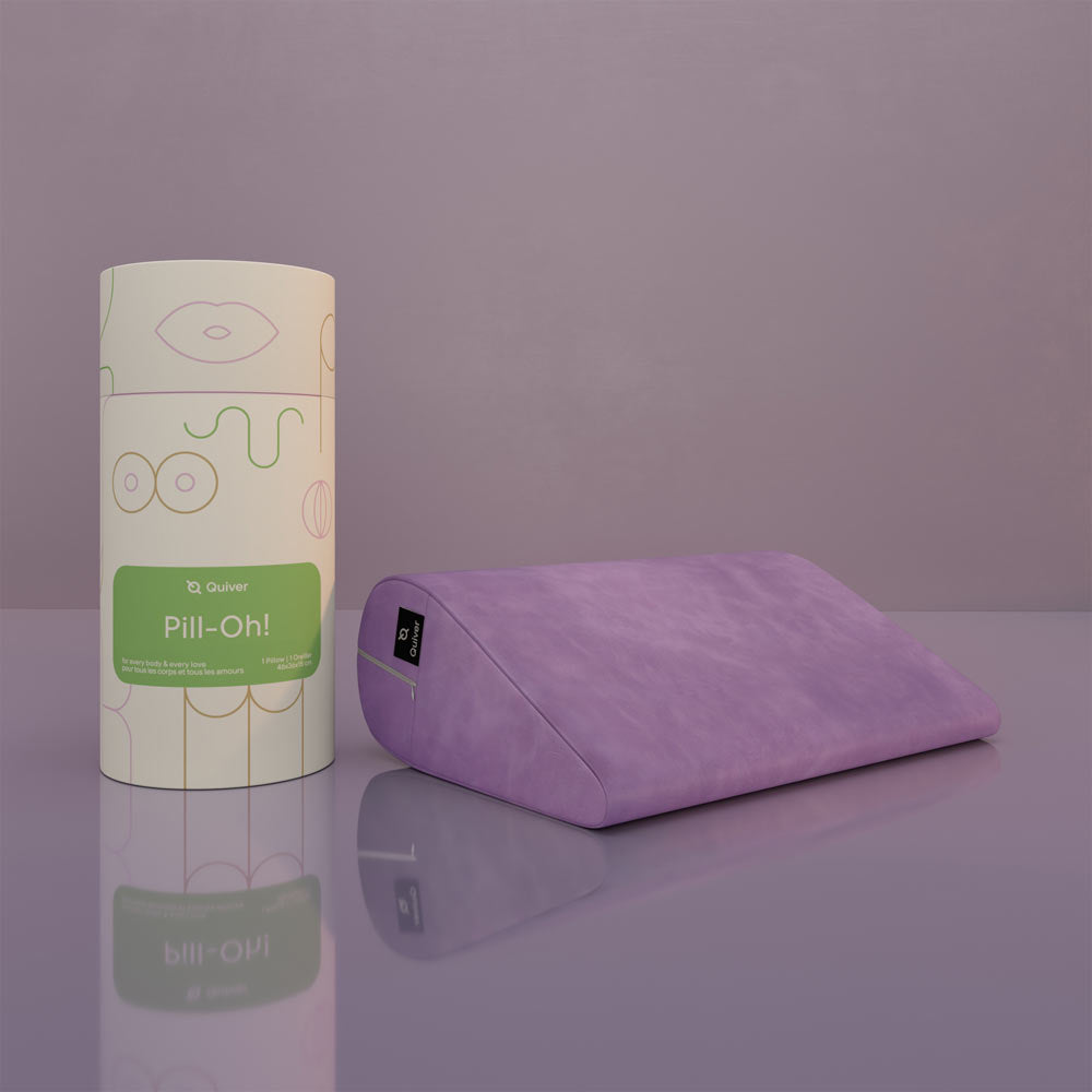 Positioning pillow – Quiver Pill-Oh! Vegan Leather Lavender