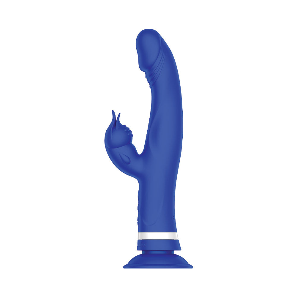 Dual Vibrator with Suction Cup – Nobü Essentials Qasi Blue
