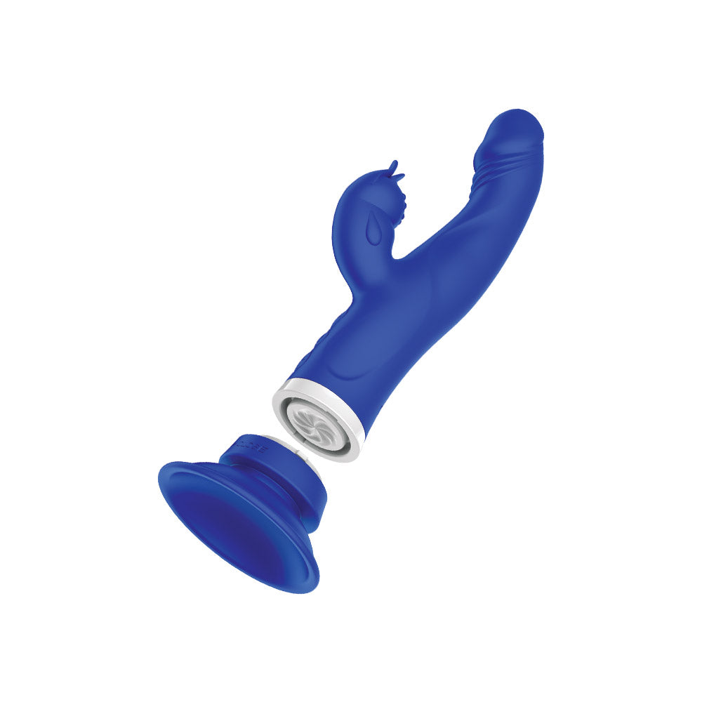 Dual Vibrator with Suction Cup – Nobü Essentials Qasi Blue