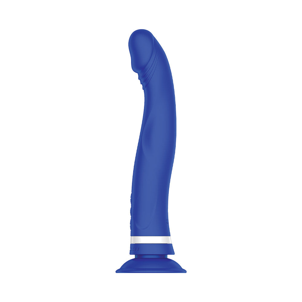 Silicone Vibrator with Suction Cup – Nobü Essentials Quin Blue Rechargeable