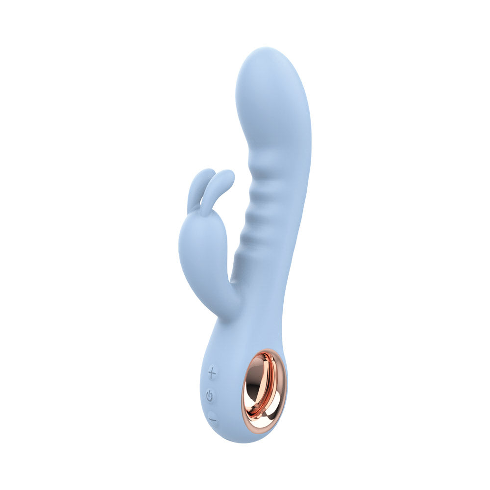 Dual Rabbit Vibrator – Nobü Essentials Rexa Light Blue
