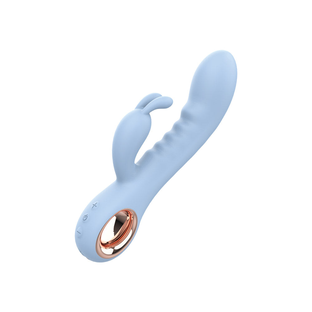 Dual Rabbit Vibrator – Nobü Essentials Rexa Light Blue