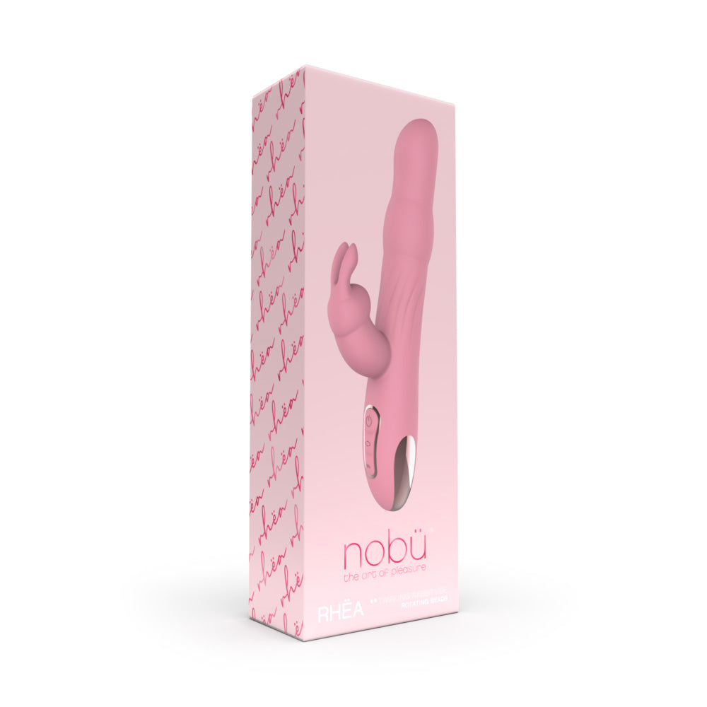 Dual Rabbit Vibrator – Nobü Essentials Rhëa Pink Rechargeable