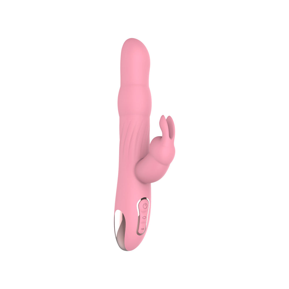 Dual Rabbit Vibrator – Nobü Essentials Rhëa Pink Rechargeable