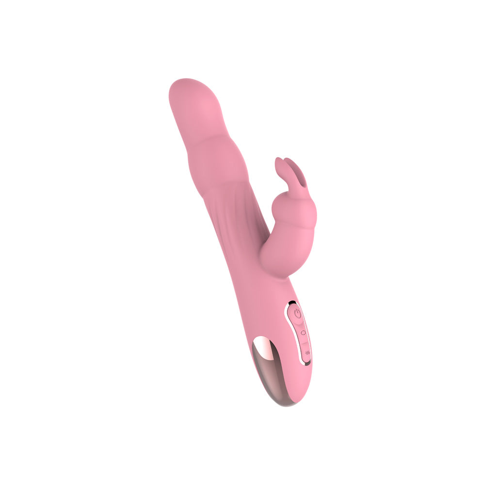 Dual Rabbit Vibrator – Nobü Essentials Rhëa Pink Rechargeable