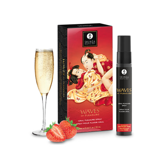 Mouthwatering Spray – Shunga Waves of Pleasure 20ml Strawberry Wine