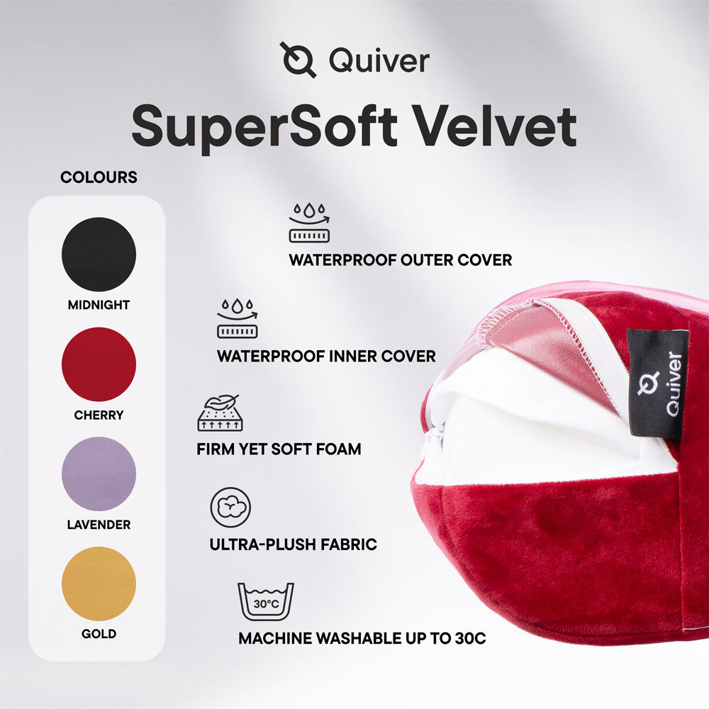 Positioning pillow – Quiver Pill-Oh! Velvet Mango