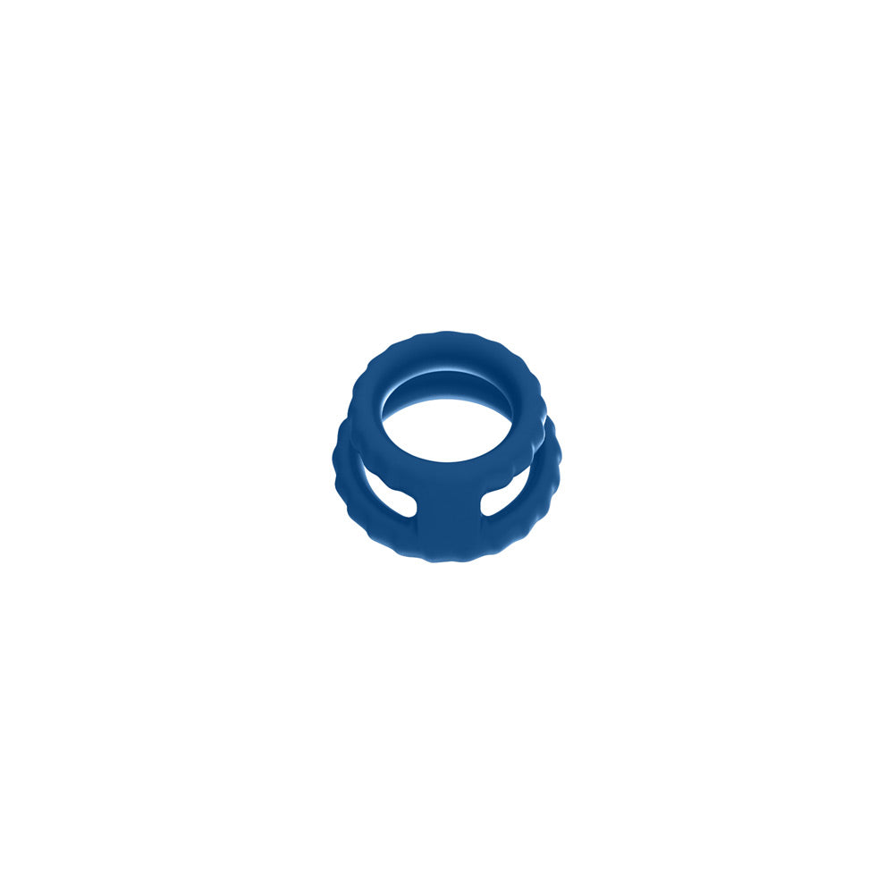 Dual Loop Cock Ring – Nobü U-Control Tron Blue