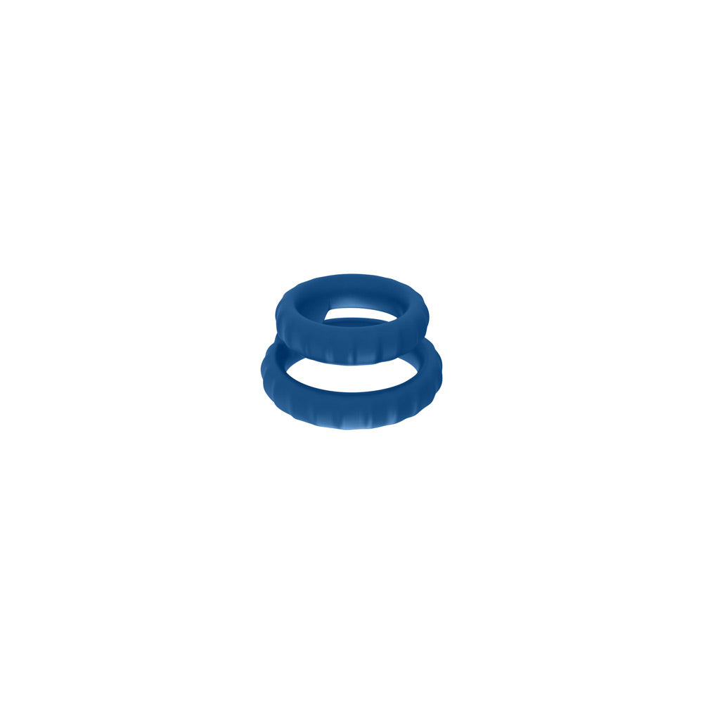 Dual Loop Cock Ring – Nobü U-Control Tron Blue
