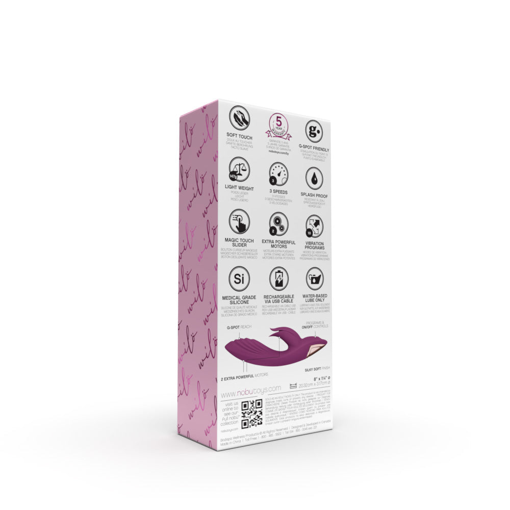 Dual Vibrator – Nobü Essentials Wilö Purple Rechargeable