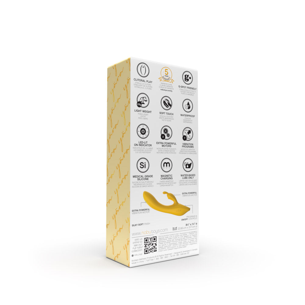 Dual Rabbit Vibrator – Nobü Yära Yellow Rechargeable